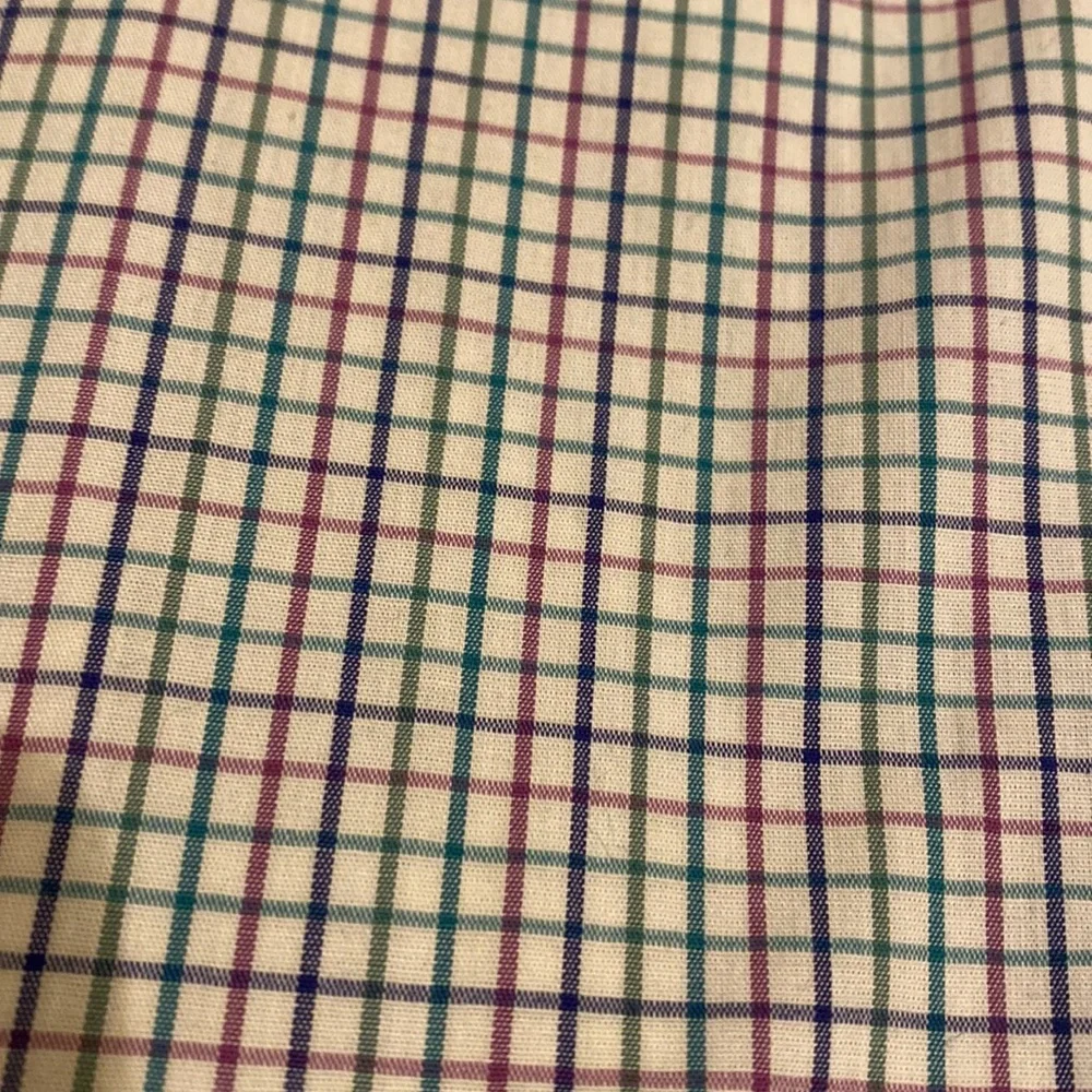 J. Crew THOMSON Blue and White Checkered Button Down Shirt. Size S